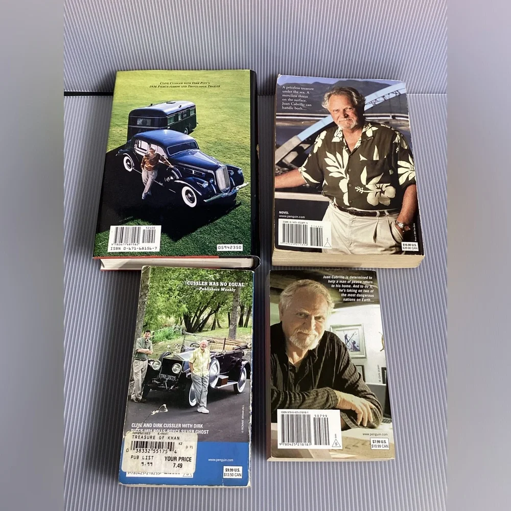 Set of 4 Clive Cussler Books